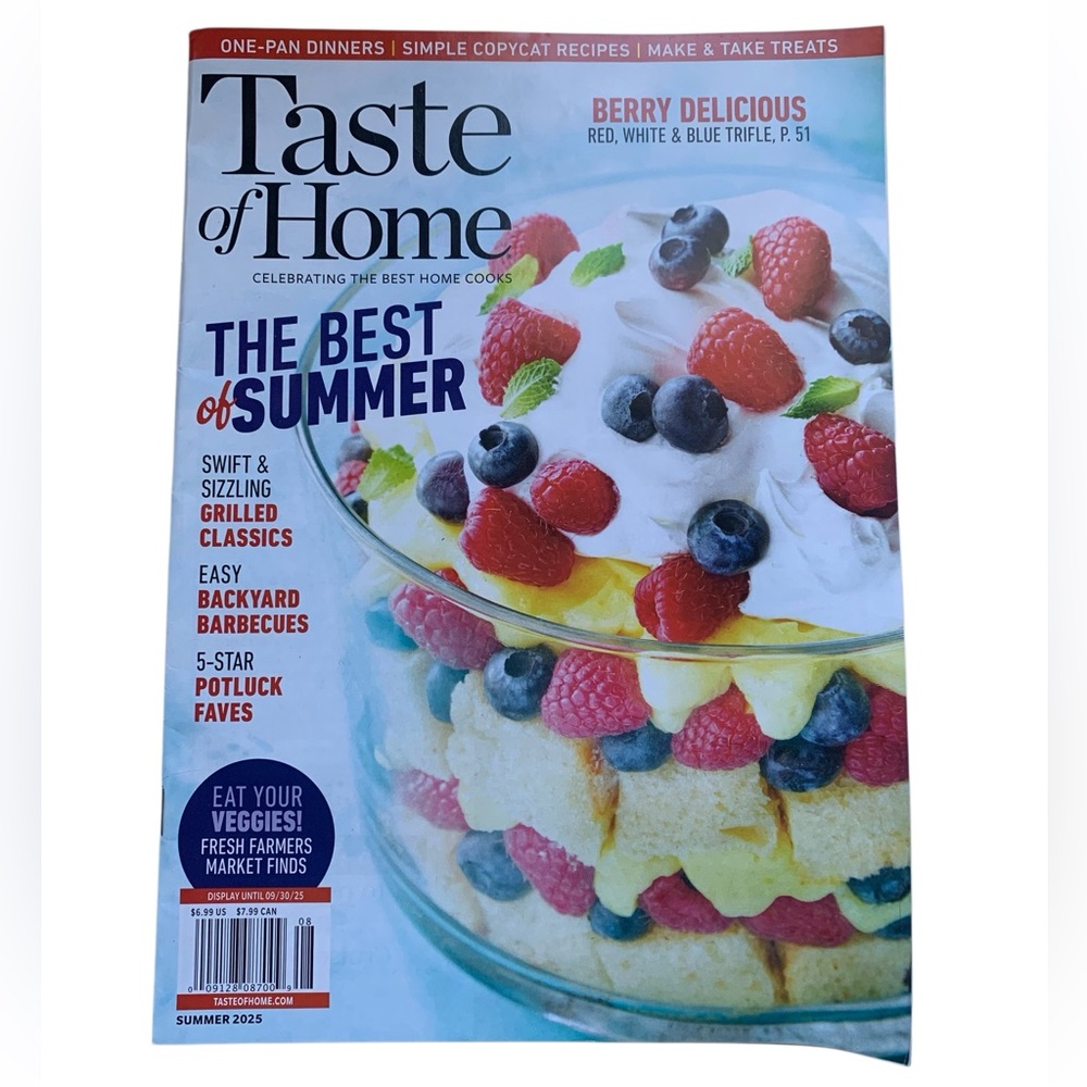 Taste of Home The Best of Summer Magazine Summer 2025 Recipes Grilled Classics